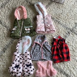 Baby girl vests 12 month. Carter’s